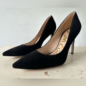 Sam Edelman Hazel Black Suede Heels Women's Size 6.5 M